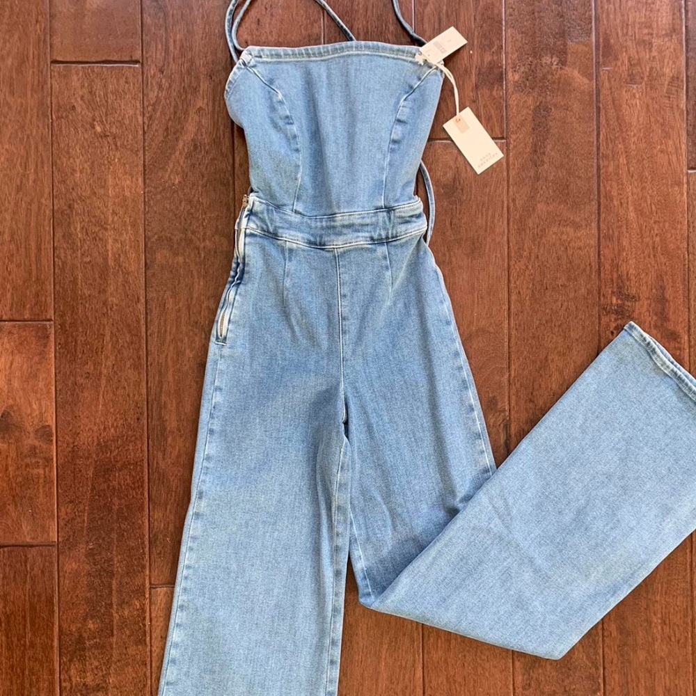 Good American Denim Jumpsuit